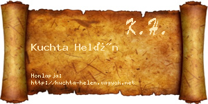 Kuchta Helén névjegykártya